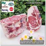 Beef Ribeye lip-on USDA CHOICE frozen whole cut +/- 8kg price/kg brand CREEKSTONE - PREORDER 2-3 days notice (Scotch-Fillet / Cube-Roll)